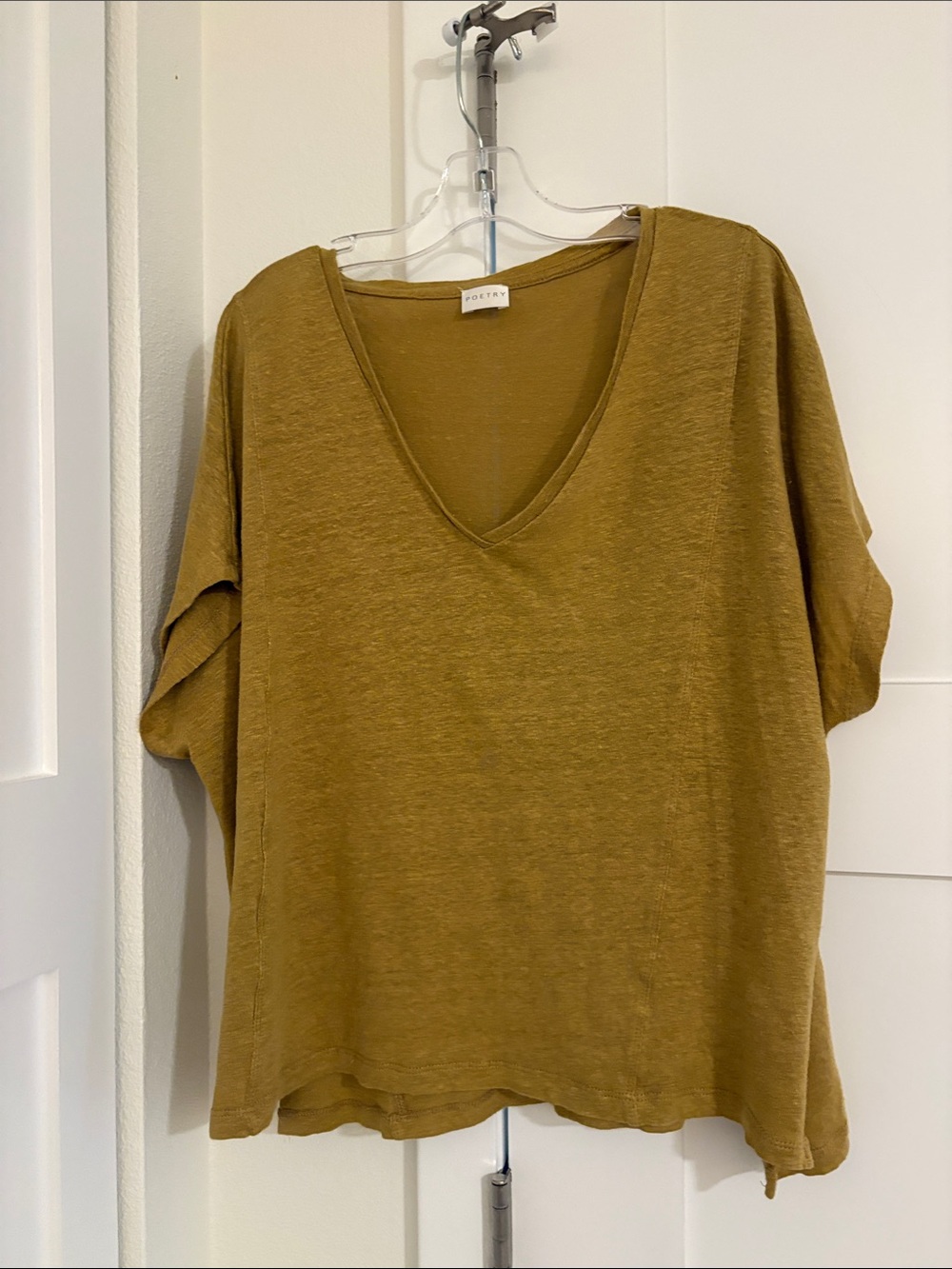 Poetry Relaxed Gold  Cap Sleeve Top